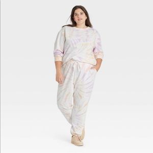 Women’s Plus Size Tie Dye Set
